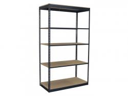 Black Steel Metal Boltless Rivet Shelving