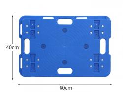 Blue plastic splicing pallet truck