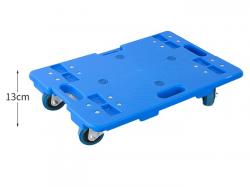 Blue plastic splicing pallet truck