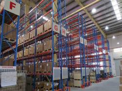 Heavy storage selective pallet rack system