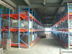 2 deep customized warehouse storage push back pallet racking