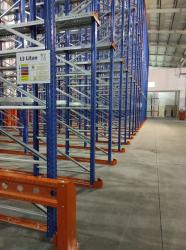 Drive-in high density storage racks for fast moving SKUs