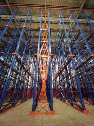 Drive-in high density storage racks for fast moving SKUs