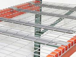 Stainless wire mesh decks for pallet racking