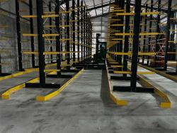 Double side heavy duty cantilever racking system