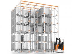 Compact drive-in pallet rack