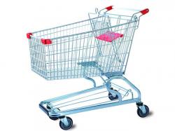 European Style Supermarket Wire Metal Shopping Trolley