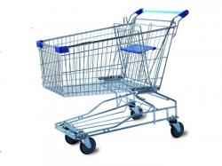 European Style Supermarket Wire Metal Shopping Trolley