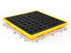 4 Drum HD Poly Spill Containment Pallet